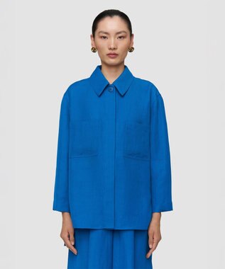 JOSEPH ヴィスコースリネン　シャツ Siam Blue