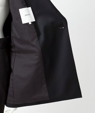 23区 【エステータ】ウールシルクギャバジン ダブルブレストジャケット ブラック系