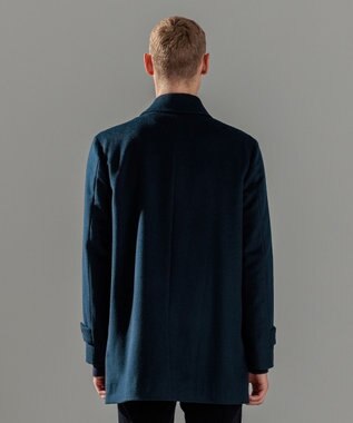 JOSEPH HOMME グロッシーウール　バルマカーンコート ネイビー系