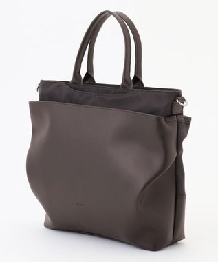 Y'SACCS シルキーリュクス2WAYトートバッグ ダークチョコ