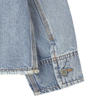 earth music&ecology 【綿100％】デニムノーカラーカバーオール Light Indigo