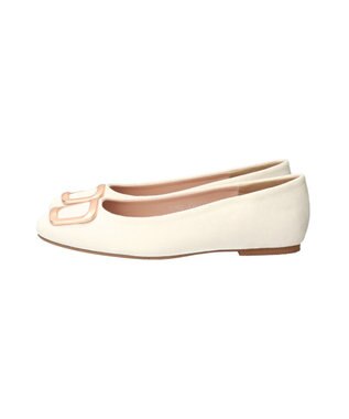 Bridget Birkin 【Bridget Birkin】スクエアバックルフラットシューズ ライトベージュスウェード