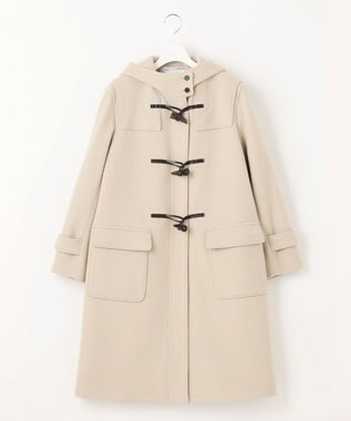 J.PRESS LADIES L Jackal 140s ソフトメルトン ダッフルコート ベージュ系