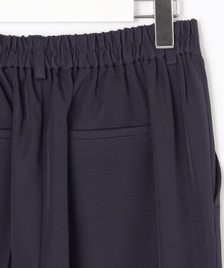 Feroux 【セットアイテム】美シルエット ブラウス×パンツ セットアップ ネイビー系