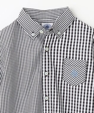 J.PRESS KIDS 【140-170cm】ギンガムチェック シャツ ブラック系3