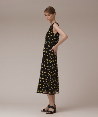 GRACE CONTINENTAL バイカラーレースワンピース ブラック