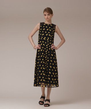 GRACE CONTINENTAL バイカラーレースワンピース ブラック