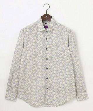 JOSEPH ABBOUD リバティプリント シャツ アイボリー系5