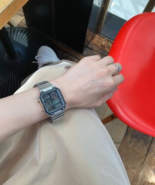 CITIZEN 【復刻デザイン】1982年の「サーモセンサー」を現代風にリバイバル 温度センサー搭載のコンビネーションウオッチ ブラック