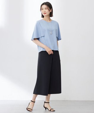 J.PRESS LADIES マーブルオーバルネックレス ライトグレー系