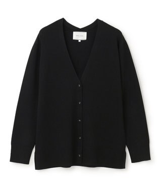 BEIGE， HOLLY / Vネックカーディガン Black