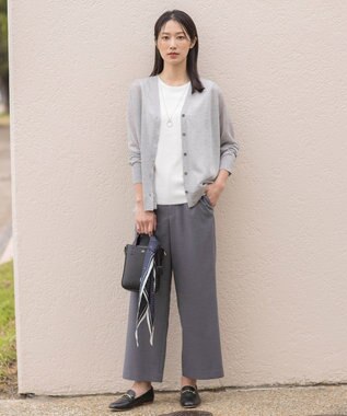 J.PRESS LADIES ツイストサークル ワントップ ネックレス シルバー系