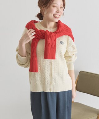 AMERICAN HOLIC 【BEVERLY HILLS POLO CLUB】ニットカーディガン Ivory