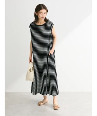 Green Parks ・ＳＵＧＡＲ　ＳＰＯＯＮ【ＣＯＯＬ】タックノースリワンピ Border