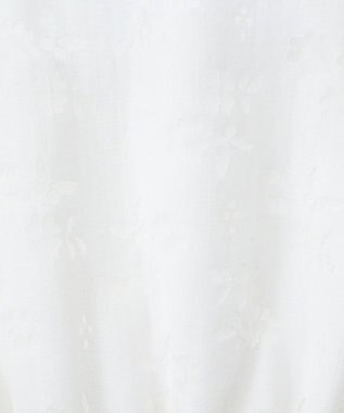 earth music&ecology 透かし花柄ブラウス Ivory