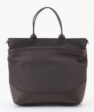 Y'SACCS シルキーリュクス2WAYトートバッグ ダークチョコ