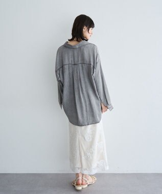 YECCA VECCA 【販売なし】バイオ加工ウ゛ィンテージデニムシャツ Gray