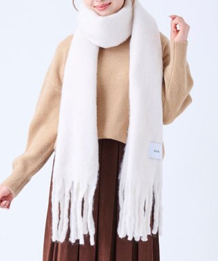 MOONBAT 【美人百花2月号/CanCam/andGIRL掲載】洗える ボリュームマフラー ソフトプレーン 幅40cm