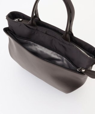 Y'SACCS シルキーリュクス2WAYトートバッグ ダークチョコ