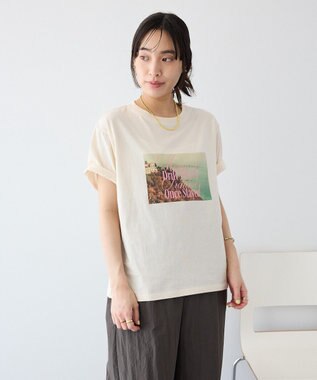 CRAFT STANDARD BOUTIQUE フォトプリントＴシャツ Ivory