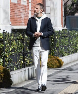 J.PRESS MEN 【定番 / 不朽の名作】ペピンメリノトロピカル 紺ブレザー / 金釦 / 背抜き / Authentic-Fit ネイビー系