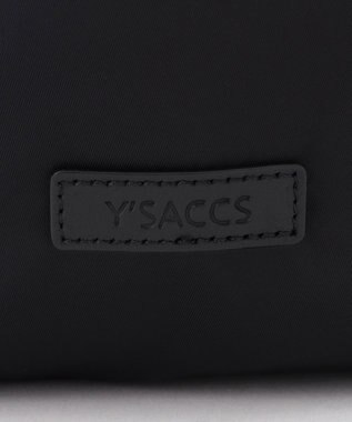 Y'SACCS NEWナイロン×レザーコンビシリーズ　前ポケットラージリュックサック ブラック