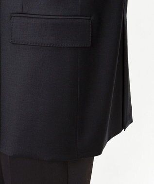 23区 【エステータ】ウールシルクギャバジン ダブルブレストジャケット ブラック系
