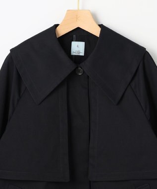 組曲 【WEB限定】ビッグカラーライト トレンチコート ネイビー系