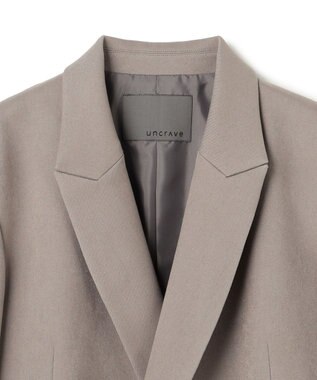 uncrave プルーフウールライクツイル ジャケット グレージュ