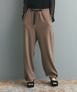 GRACE CONTINENTAL ジャージジョガーパンツ カーキ