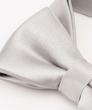 J.PRESS MEN 【BOWTIE COLLECTION】サテン無地  フォーマル蝶ネクタイ ライトグレー系