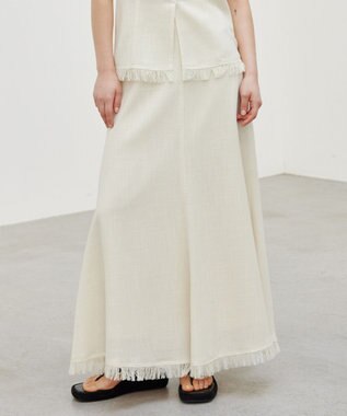 BEIGE， 【洗える】CANNET / フレアスカート Ecru