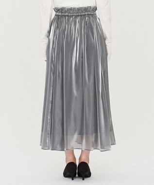 uncrave 【手洗い可】ブライトシャンブレー スカート（uncrave STANDARD） ブルーグレー