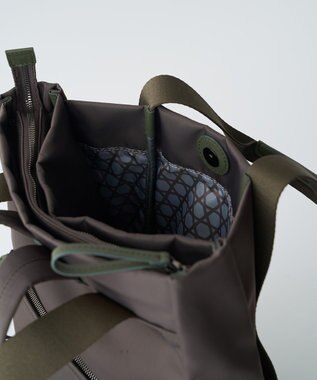 MIYABIYA LAQUOH【撥水加工】ミニマルナイロンリュックサック カーキ