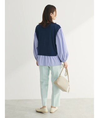 Green Parks 脇リボンドッキングプルオーバー Navy