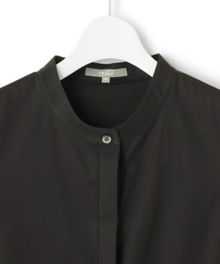 23区 【23区 lab.】ハイカウントコットン パフスリーブ シャツ ブラック系