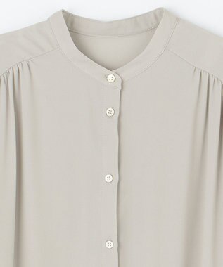 ANY バックプリーツシャツ グレー