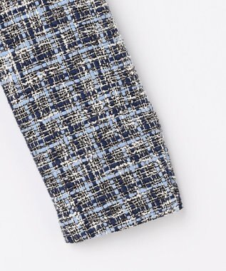 J.PRESS LADIES L ファニーツイード ジャケット ネイビー系