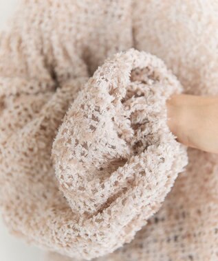 #Newans 【洗える】フィラッフィギャザースリーブブラウス ベージュ