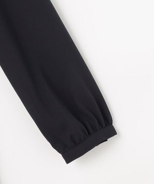 J.PRESS LADIES ノルディス2wayジョーゼット フロントプリーツ ワンピース ネイビー系