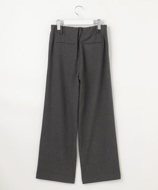 J.PRESS LADIES 【洗える】SOFTサーモ セミワイド パンツ チャコール系