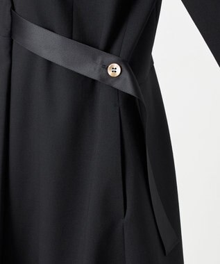 23区 【エステータ】ウールダブルクロス ワンピース ブラック系