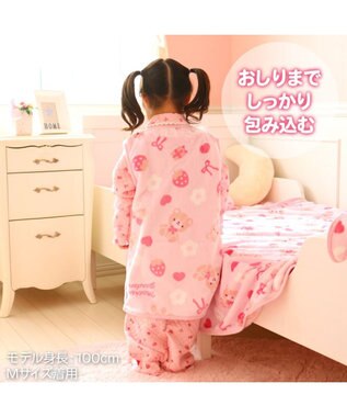 Mother garden マザーガーデン くまちゃん柄 ふわふわ あったか キッズ スリーパー  100cm～120cm / 120cm～140cm -