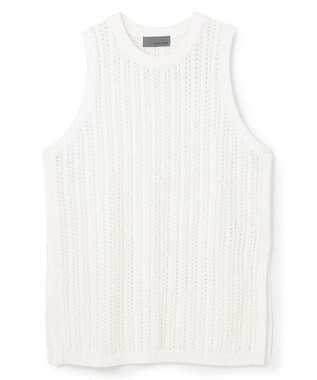 uncrave シースルーケーブルニット ノースリーブトップス