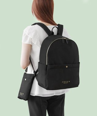 TOCCA 【WEB＆一部店舗限定・A4サイズ対応・撥水・サスティナブル素材】SALTO BACKPACK バックパック ブラック系