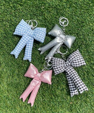 WEGO クッションリボンキーホルダー ピンク