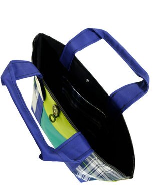 +RING 傘生地を使用した撥水トートバッグ M GRN SR411 緑