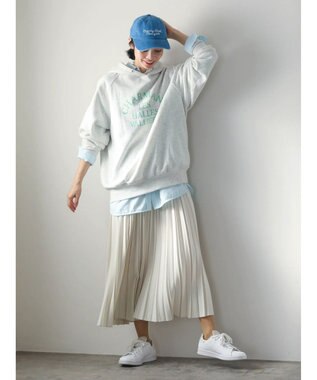 Green Parks プリーツスカート Ivory