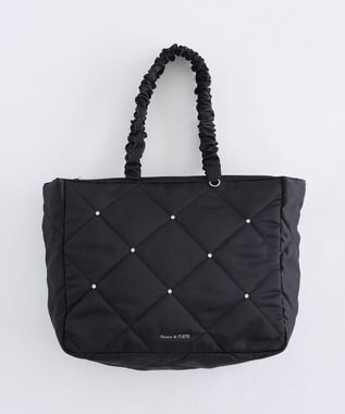Maison de FLEUR キルティングエアリーキャリーオンバッグ Black