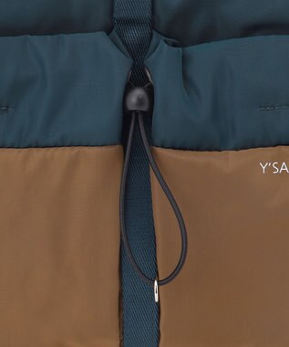 Y'SACCS ドローストリング コンビカラーショルダー ブルー